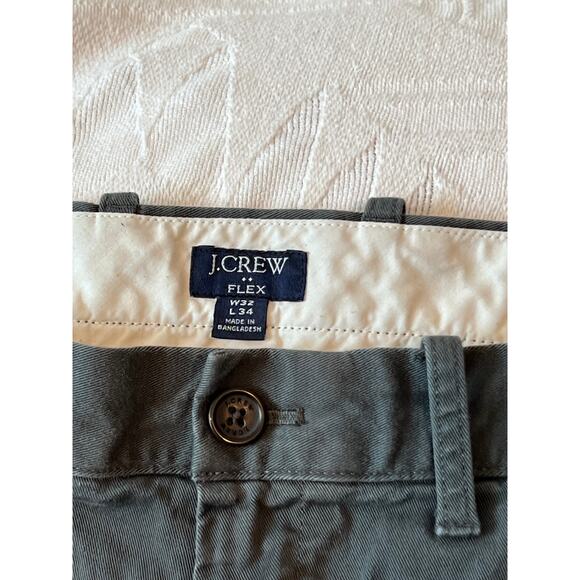J Crew Flex Flat Front Straight Chinos Mens 32X34 - Picture 3 of 4